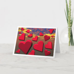 Cartes Pour Fêtes Annuelles SunsetHearts