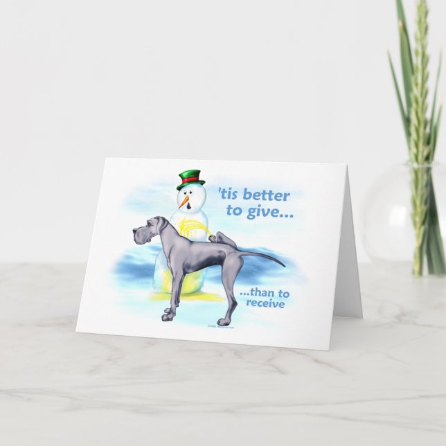 Cartes Pour Fêtes Annuelles Super Dane BTG Blue UC (Devant)