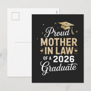 Cartes Pour Fêtes Annuelles Super fière belle-mère de diplômé de 2026