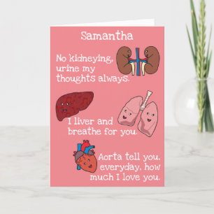 Cartes Pour Fêtes Annuelles Super Funny Super Punny Anatomie Plaisanterie Vale