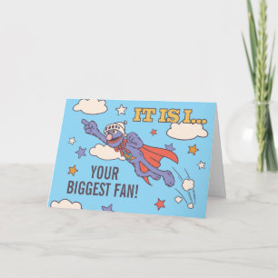 Cartes Pour Fêtes Annuelles Super Grover plus grand fan Photo de la Fête des P