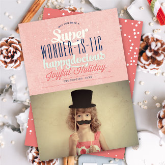 Cartes Pour Fêtes Annuelles Super Merveilleux Happydocile Joyful Photo Fun