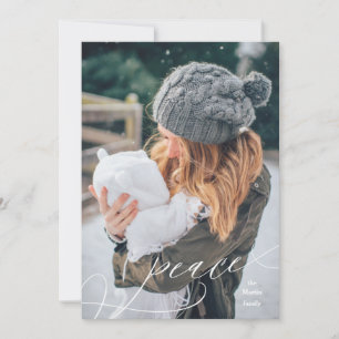 Cartes Pour Fêtes Annuelles Superposition de paix florissante