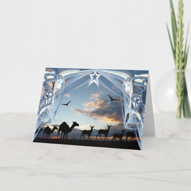 Cartes Pour Fêtes Annuelles Sur le chemin vers Bethlehem (Devant)