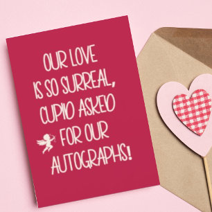 Cartes Pour Fêtes Annuelles Surreal Love Funny Cute Cupid Valentines Day