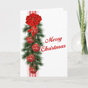 Cartes Pour Fêtes Annuelles Swag de Noël