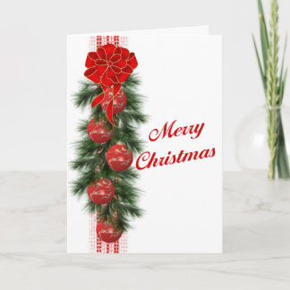 Cartes Pour Fêtes Annuelles Swag de Noël