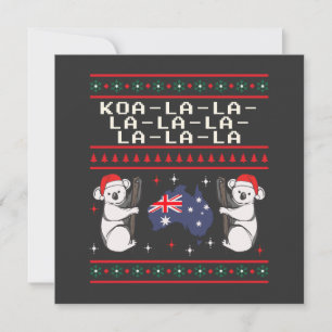 Cartes Pour Fêtes Annuelles Sweat de Noël laid Australien