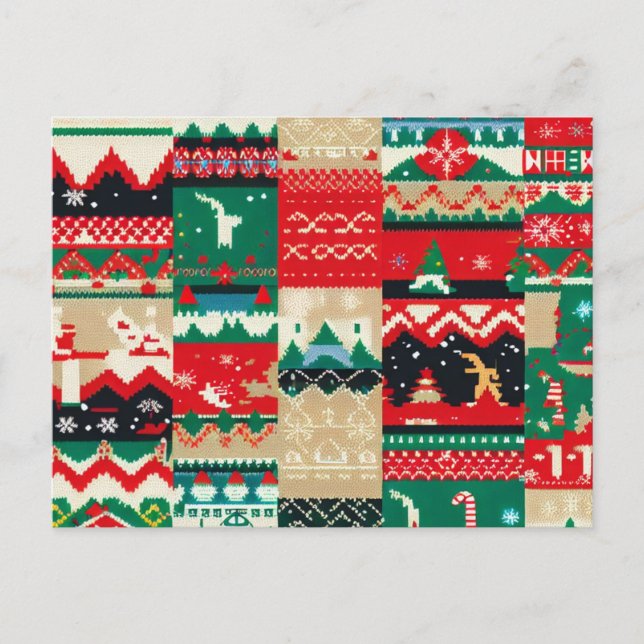 Cartes Pour Fêtes Annuelles Sweat moche de Noël 8 (Devant)