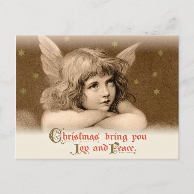 Cartes Pour Fêtes Annuelles Sweet dreamy enfant ange CC0782 Noël (Devant)