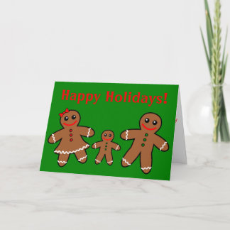 Cartes Pour Fêtes Annuelles Sweet Gingerbread Famille - Garçon