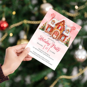 Cartes Pour Fêtes Annuelles Sweet Gingerbread House Fête des fêtes