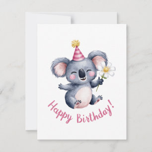 Cartes Pour Fêtes Annuelles Sweet Koala Conception des célébrations d'annivers
