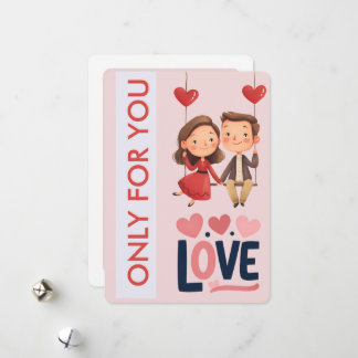Cartes Pour Fêtes Annuelles Sweet Love Couple Valentine’s Day