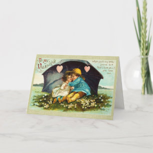 Cartes Pour Fêtes Annuelles Sweet Victorian Valentine's Day Card