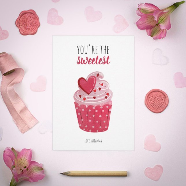 Cartes Pour Fêtes Annuelles Sweetest Valentine (Créateur téléchargé)