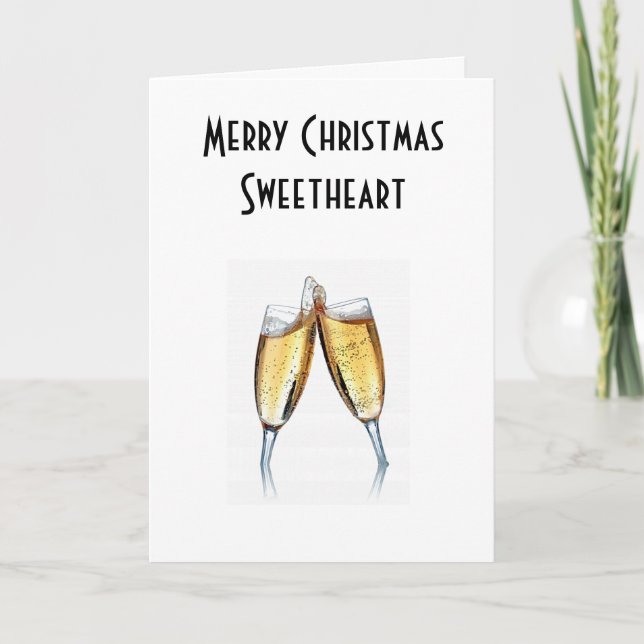 CARTES POUR FÊTES ANNUELLES SWEETHEART DE MERRY CHRISTMAS (Devant)