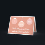 Cartes Pour Fêtes Annuelles Sweetheart de Merry Christmas<br><div class="desc">Love de Christmas</div>