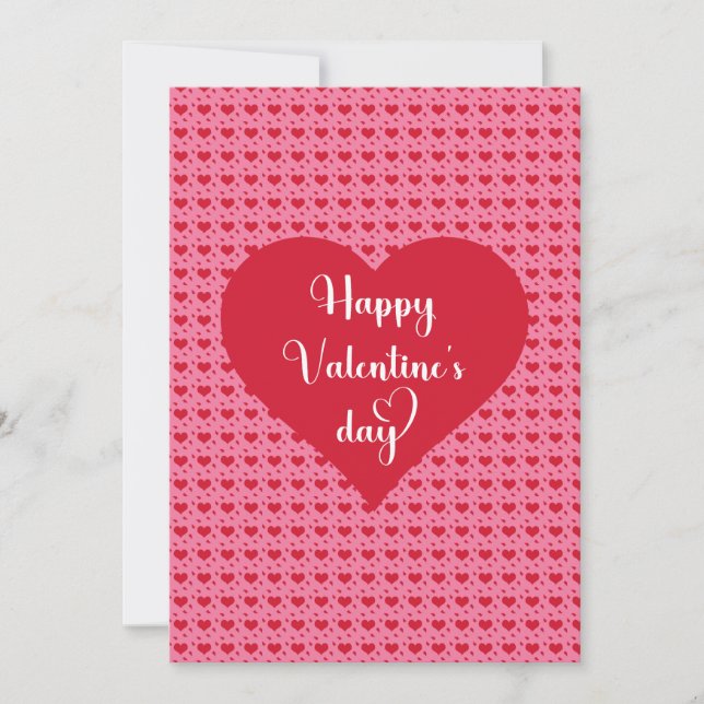 Cartes Pour Fêtes Annuelles Sweetheart Hearts Happy Valentine’s Day Card (Devant)
