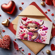 Sweets de coeur Highland Cow Valentines