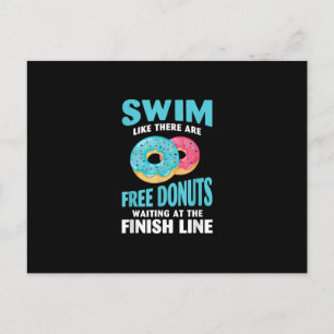 Cartes Pour Fêtes Annuelles Swimming Lover