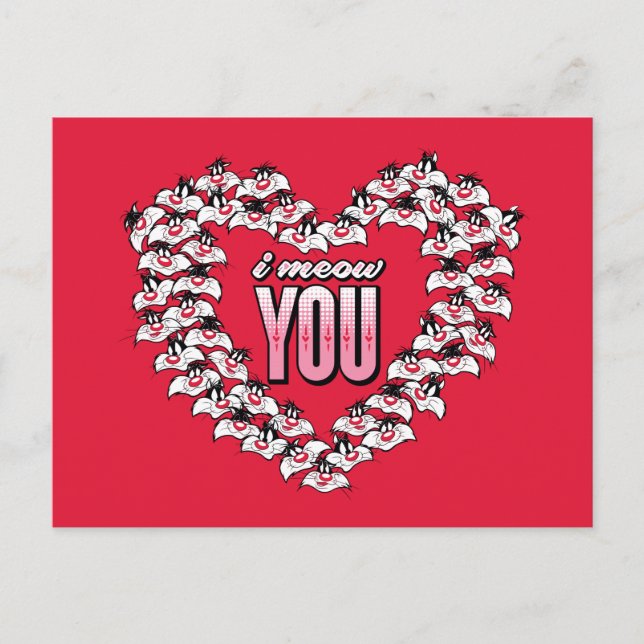 Cartes Pour Fêtes Annuelles SYLVESTER™ - I Meow You (Devant)