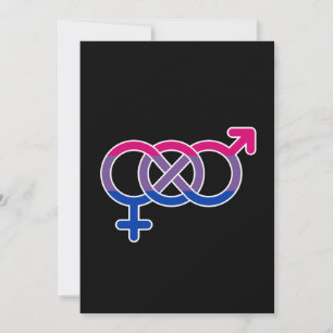 Cartes Pour Fêtes Annuelles Symbole de genre bisexuel