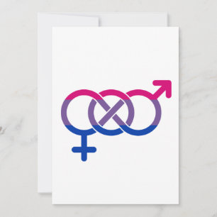 Cartes Pour Fêtes Annuelles Symbole de genre bisexuel
