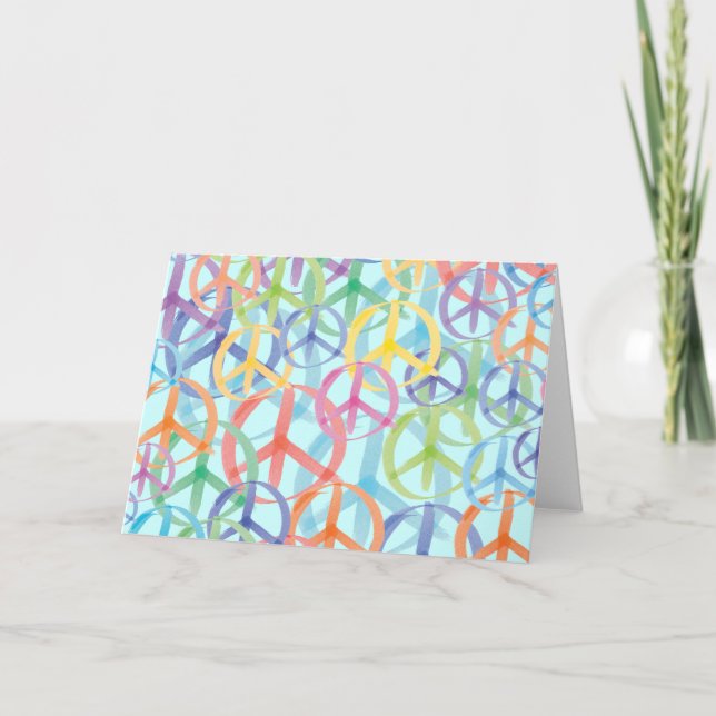 Cartes Pour Fêtes Annuelles Symboles de paix (Devant)