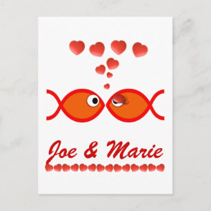 Cartes Pour Fêtes Annuelles Symboles de Saint-Valentin - Orange v1