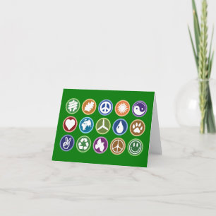 Cartes Pour Fêtes Annuelles Symboles Éco