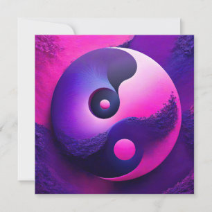 Cartes Pour Fêtes Annuelles Symbolisme coloré de Yin Yang Yin, des Lumières vi