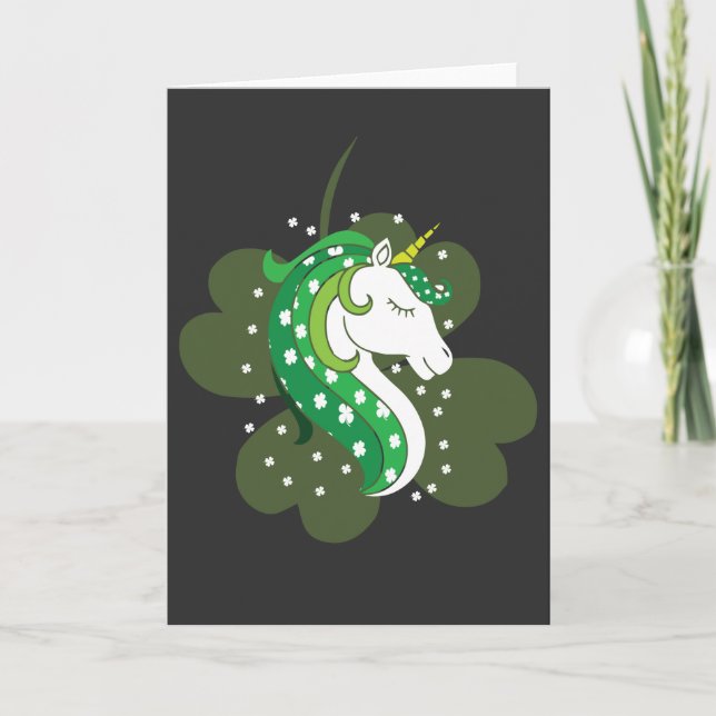 Cartes Pour Fêtes Annuelles Sympa Lepricorn Insigne Emblème St Patrick's (Devant)