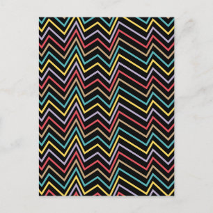Cartes Pour Fêtes Annuelles Symphonie ZigZag vibrante Une explosion d'énergie