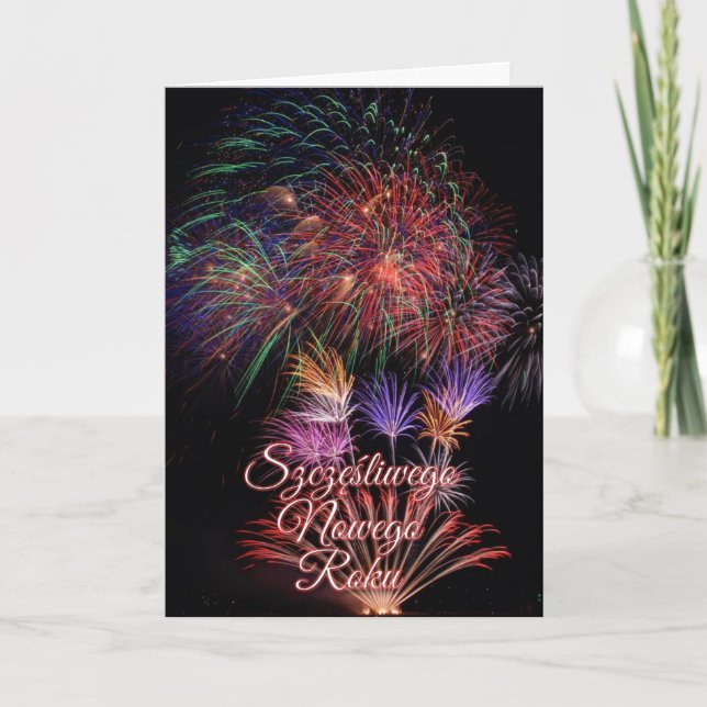 Cartes Pour Fêtes Annuelles Szczęśliwego Nowego Roku or Happy New Year (Devant)