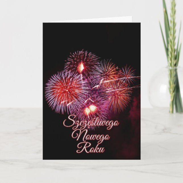Cartes Pour Fêtes Annuelles Szczęśliwego Nowego Roku ou bonne année (Devant)