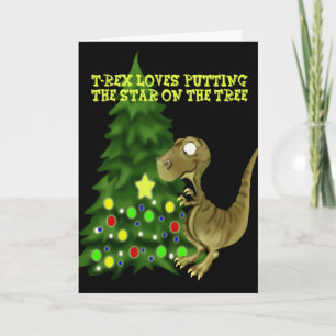 Cartes Pour Fêtes Annuelles T-rex