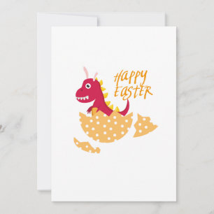 Cartes Pour Fêtes Annuelles T-Rex Bunny Oeuf de Pâques Drôle cadeau pour les e