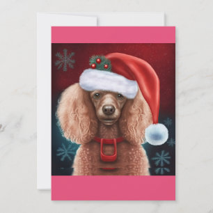 Cartes Pour Fêtes Annuelles T-shirt cadeau de caniche de Noël