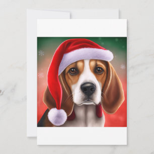 Cartes Pour Fêtes Annuelles T-shirt cadeau de chien Beagle de Noël