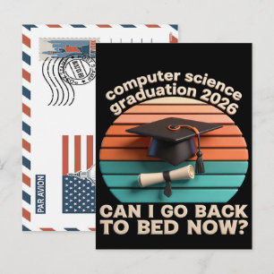 Cartes Pour Fêtes Annuelles T-Shirt de fin d'études en Informatique – Code Com