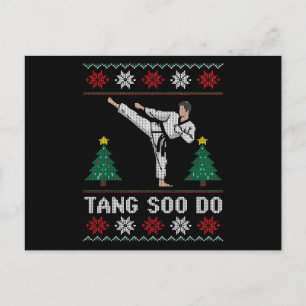 Cartes Pour Fêtes Annuelles T-shirt de Noël laid Tang Soo Do arts martiaux