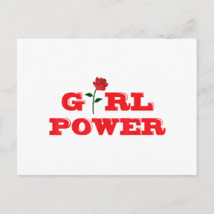 Cartes Pour Fêtes Annuelles T-shirt Girl Power - Femmes féministes fantastique