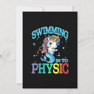 Cartes Pour Fêtes Annuelles T-shirt Mermaid en licorne physique