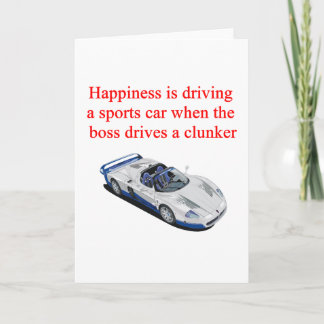 Cartes Pour Fêtes Annuelles T-shirts de voiture sport Casquette Postage et cad