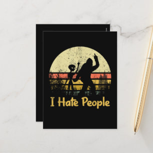 Cartes Pour Fêtes Annuelles T-shirts drôles pour femmes je déteste les gens