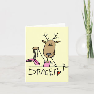 Cartes Pour Fêtes Annuelles T-shirts et cadeaux Dancer Reindeer