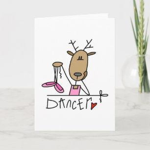 Cartes Pour Fêtes Annuelles T-shirts et cadeaux Dancer Reindeer