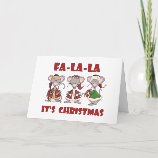 Cartes Pour Fêtes Annuelles T-shirts et cadeaux Fa La Christmas (Devant)
