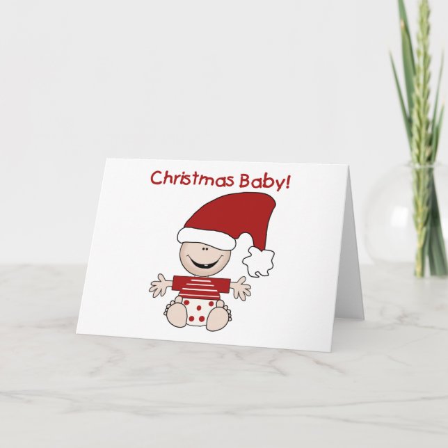 Cartes Pour Fêtes Annuelles T-shirts et cadeaux pour bébés de Noël (Devant)